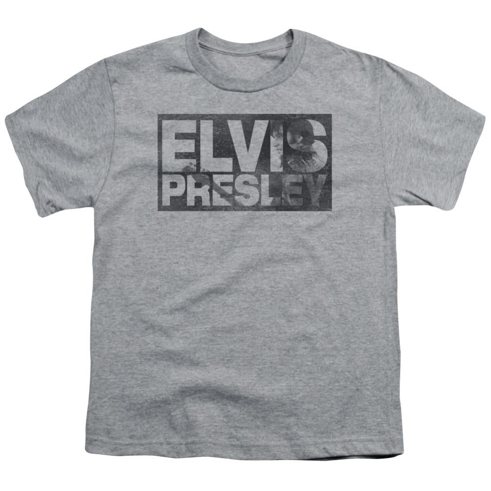 Elvis Presley Block Letters Youth 18/1 100% Cotton Short-Sleeve T-Shirt