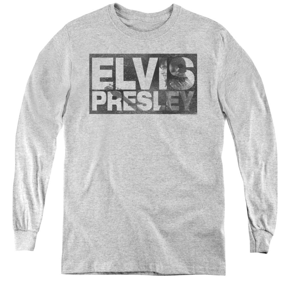 Elvis Presley Block Letters Youth Long-Sleeve T-Shirt