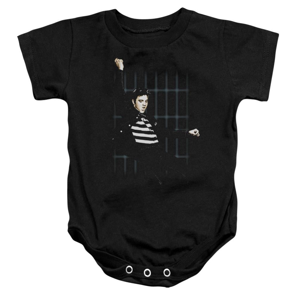 Elvis Presley Blue Bars Infant's Cotton SS Snapsuit