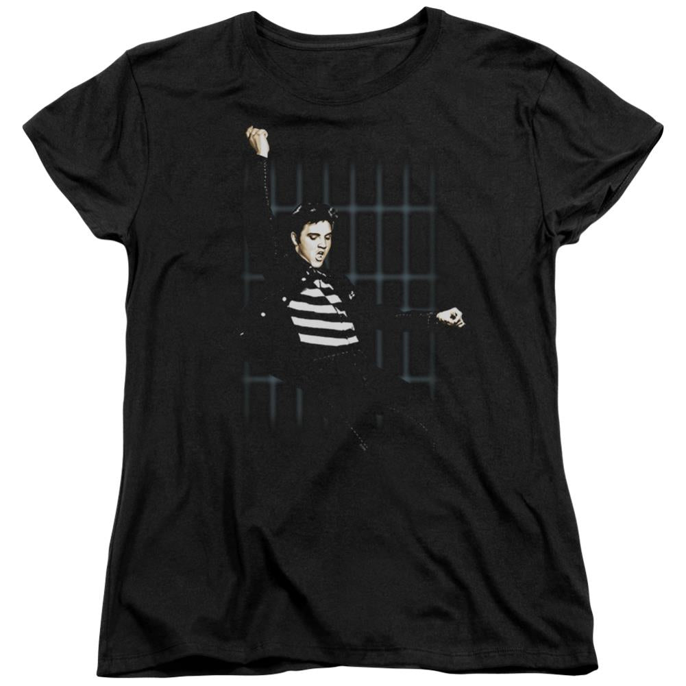 Elvis Presley Blue Bars Women's 18/1 Cotton Short-Sleeve T-Shirt