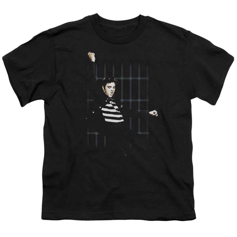 Elvis Presley Blue Bars Youth 18/1 100% Cotton Short-Sleeve T-Shirt
