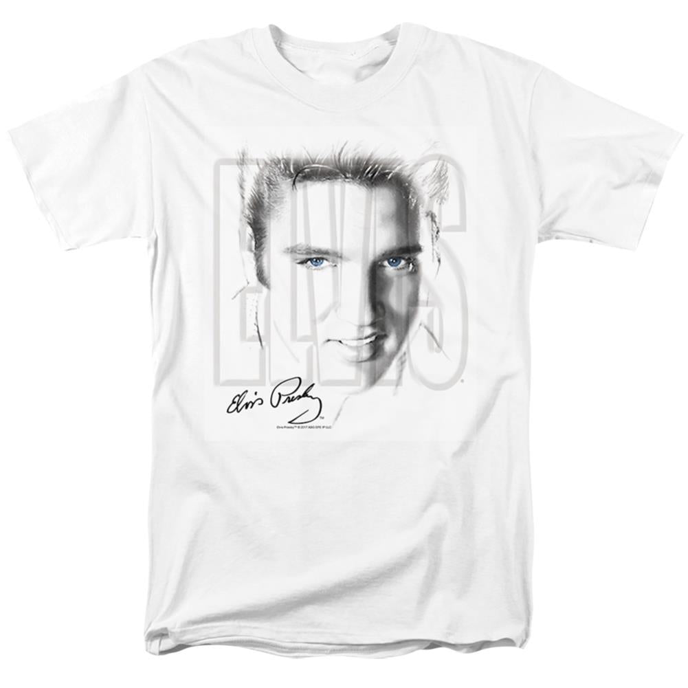 Elvis Presley Blue Eyes Men's 18/1 Cotton Short-Sleeve T-Shirt