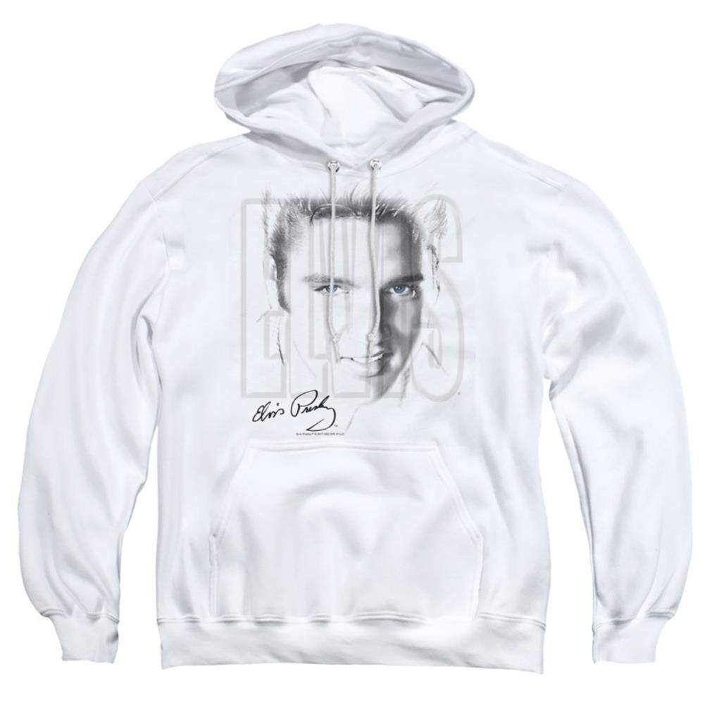 Elvis Presley Blue Eyes Men's Pull-Over 75 25 Poly Hoodie