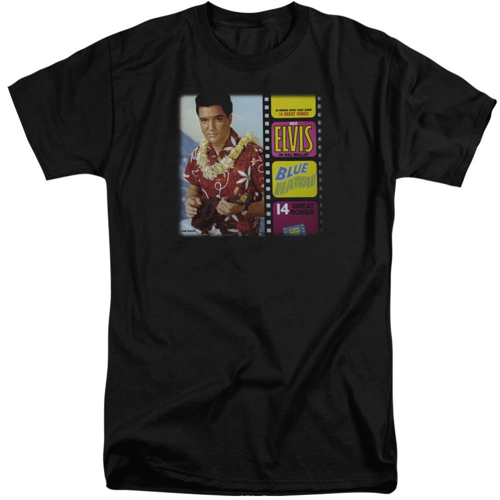 Elvis Presley Blue Hawaii Album Men's 18/1 Tall Cotton Short-Sleeve T-Shirt