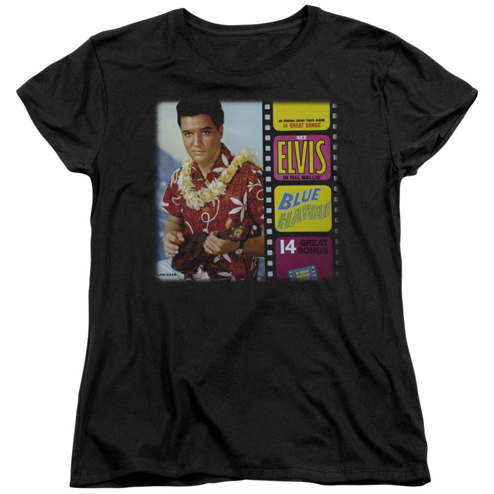 Elvis Presley Blue Hawaii Album Women's 18/1 Cotton Short-Sleeve T-Shirt