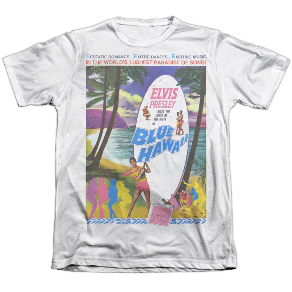 Elvis Presley Blue Hawaii Men's Regular Fit Poly Cotton Short-Sleeve T-Shirt