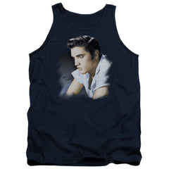 Elvis Presley Blue Profile Men's 18/1 Cotton Tank Top