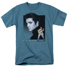 Elvis Presley Blue Rocker Men's 18/1 Cotton Short-Sleeve T-Shirt