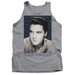 Elvis Presley Blue Sparkle Men's 18/1 Cotton Tank Top