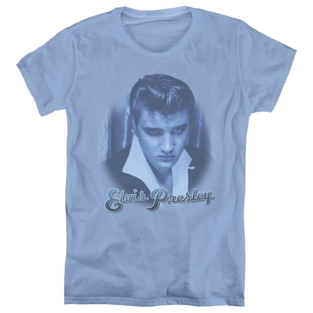 Elvis Presley Blue Suede Fade Women's 18/1 Cotton Short-Sleeve T-Shirt