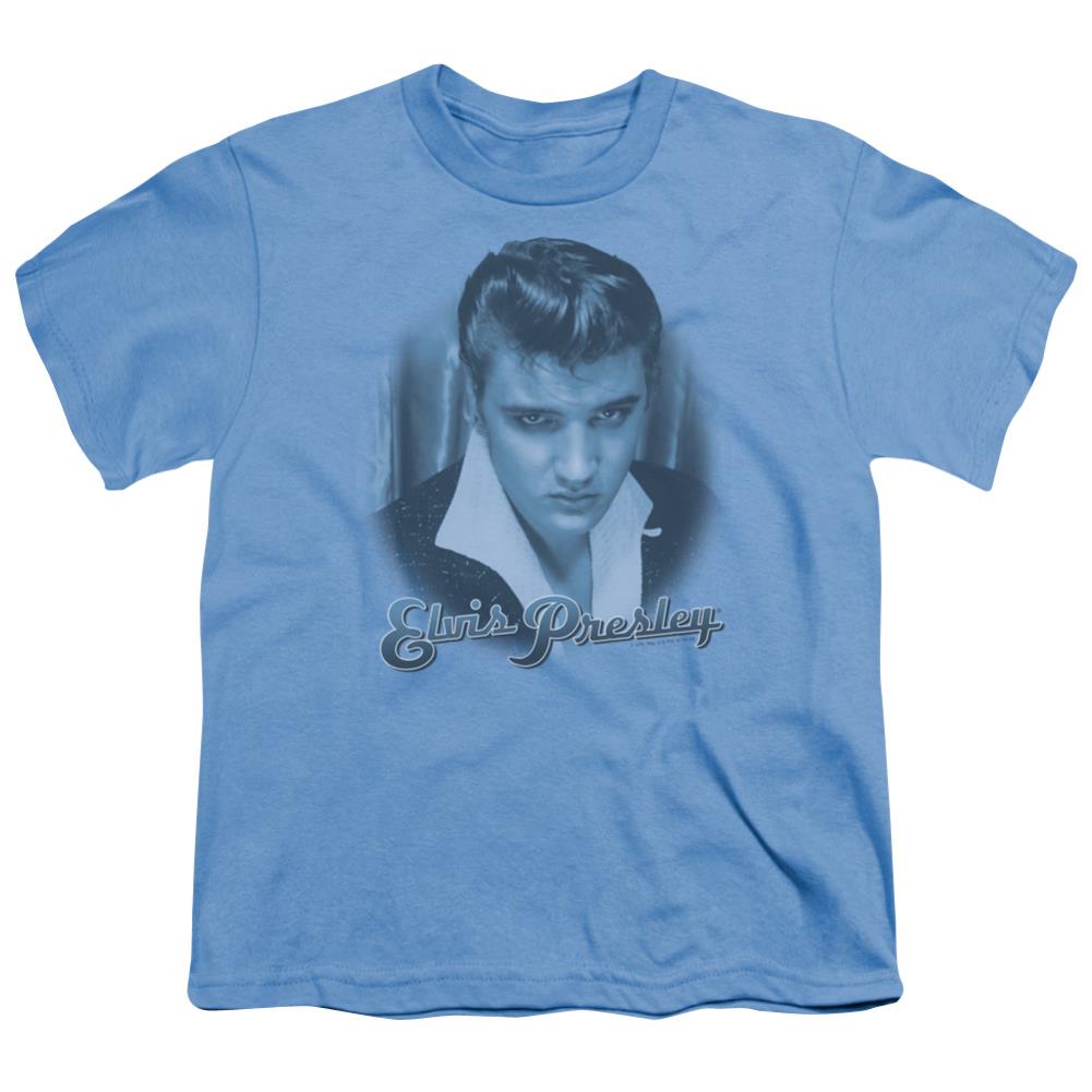 Elvis Presley Blue Suede Fade Youth 18/1 100% Cotton Short-Sleeve T-Shirt