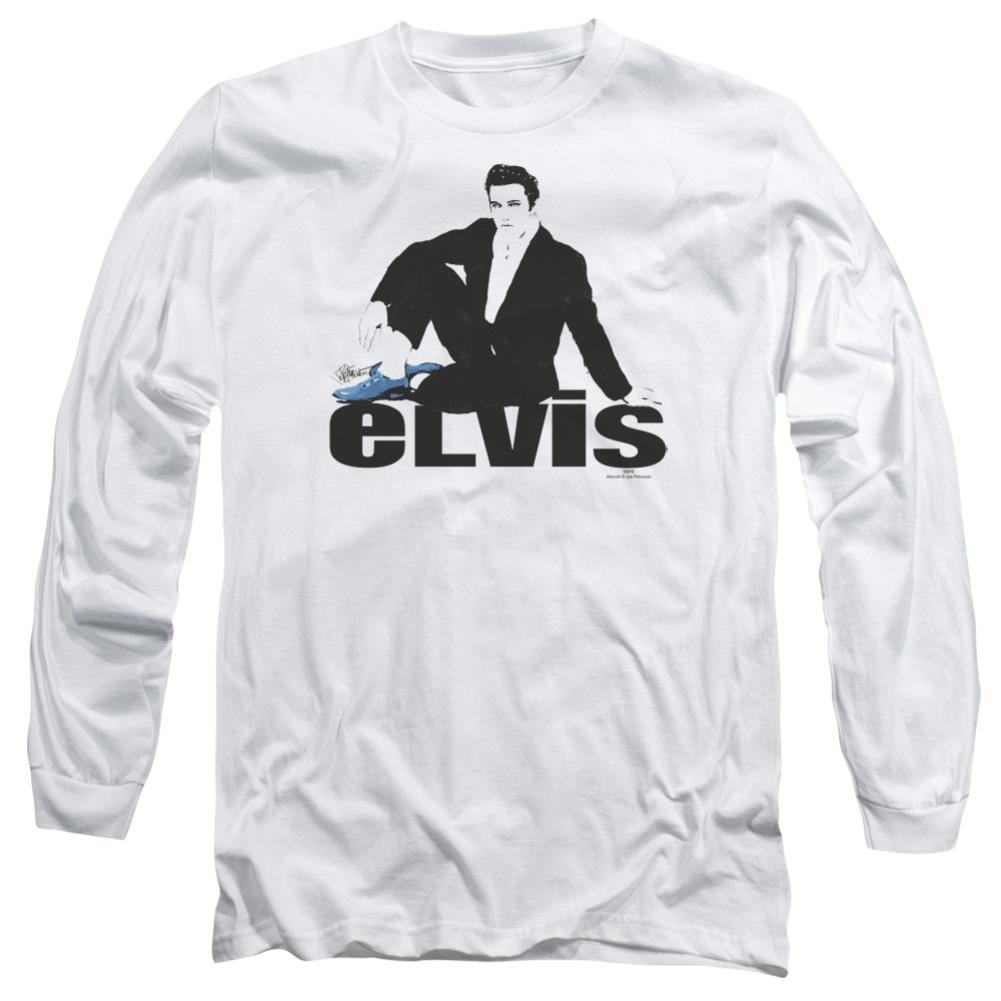 Elvis Presley Blue Suede Men's 18/1 Cotton Long-Sleeve T-Shirt