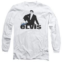 Elvis Presley Blue Suede Men's 18/1 Cotton Long-Sleeve T-Shirt