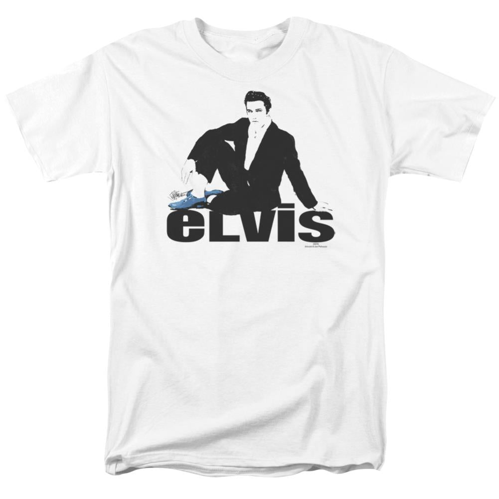 Elvis Presley Blue Suede Men's 18/1 Cotton Short-Sleeve T-Shirt
