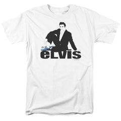 Elvis Presley Blue Suede Men's 18/1 Cotton Short-Sleeve T-Shirt