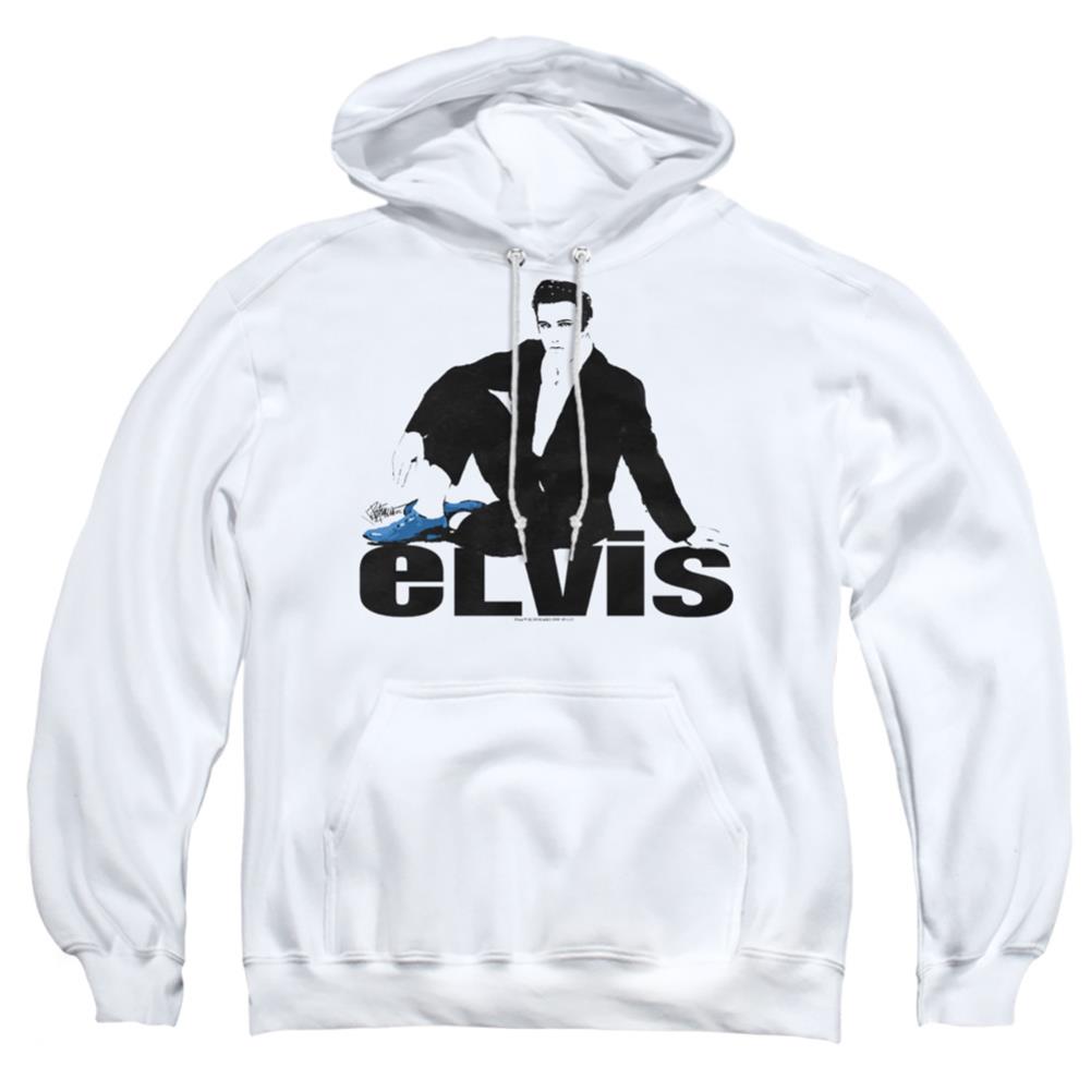 Elvis Presley Blue Suede Men's Pull-Over 75 25 Poly Hoodie