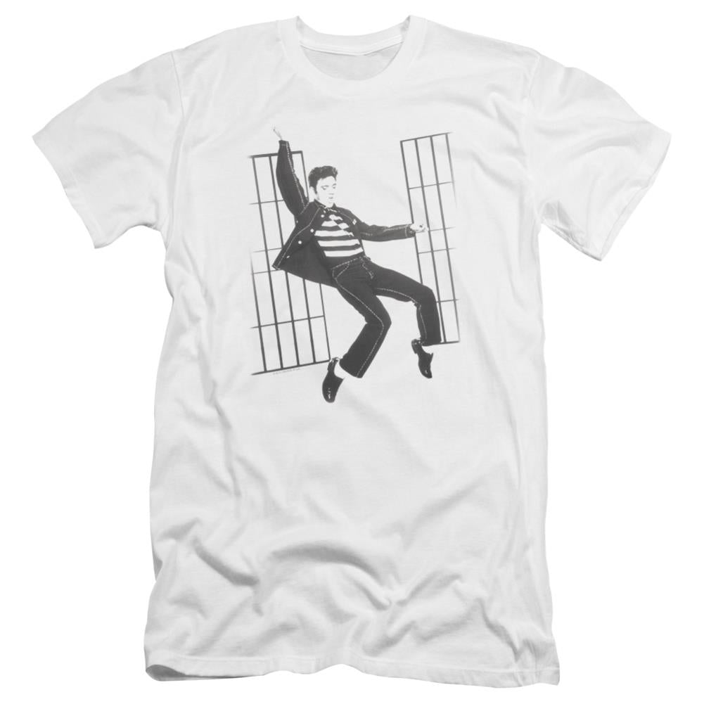 Elvis Presley Blue Suede Men's Ultra-Soft 30/1 Cotton Slim Short-Sleeve T-Shirt