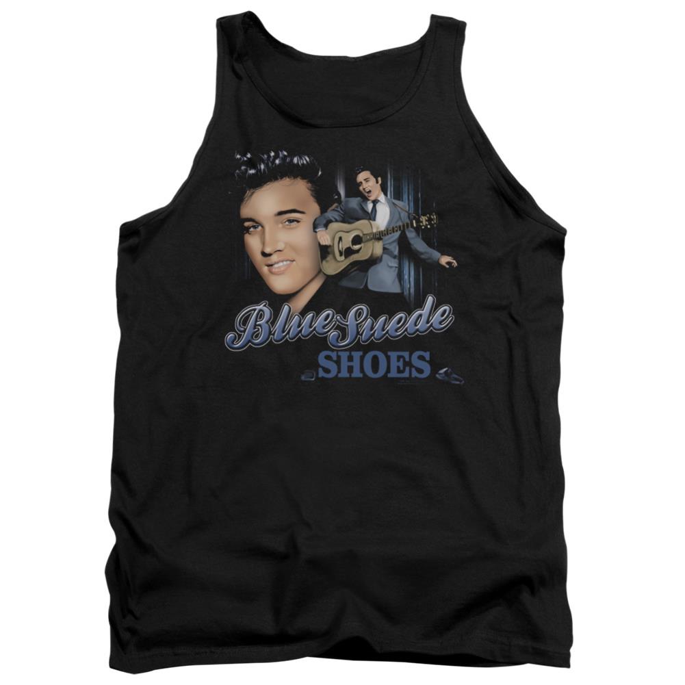 Elvis Presley Blue Suede Shoes Men's 18/1 Cotton Tank Top