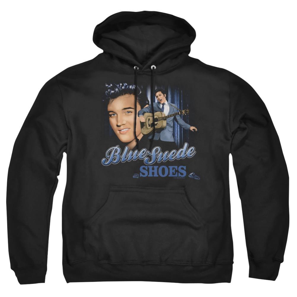 Elvis Presley Blue Suede Shoes Men's Pull-Over 75 25 Poly Hoodie