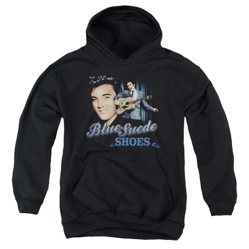 Elvis Presley Blue Suede Shoes Youth Cotton Poly Pull-Over Hoodie