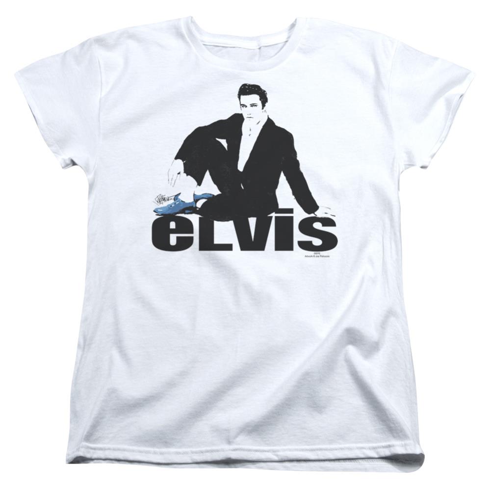 Elvis Presley Blue Suede Women's 18/1 Cotton Short-Sleeve T-Shirt