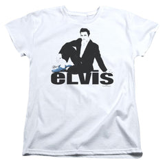 Elvis Presley Blue Suede Women's 18/1 Cotton Short-Sleeve T-Shirt