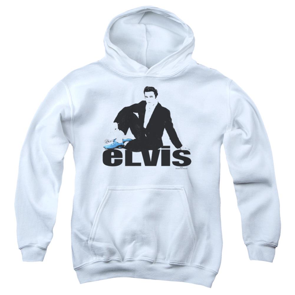 Elvis Presley Blue Suede Youth Cotton Poly Pull-Over Hoodie