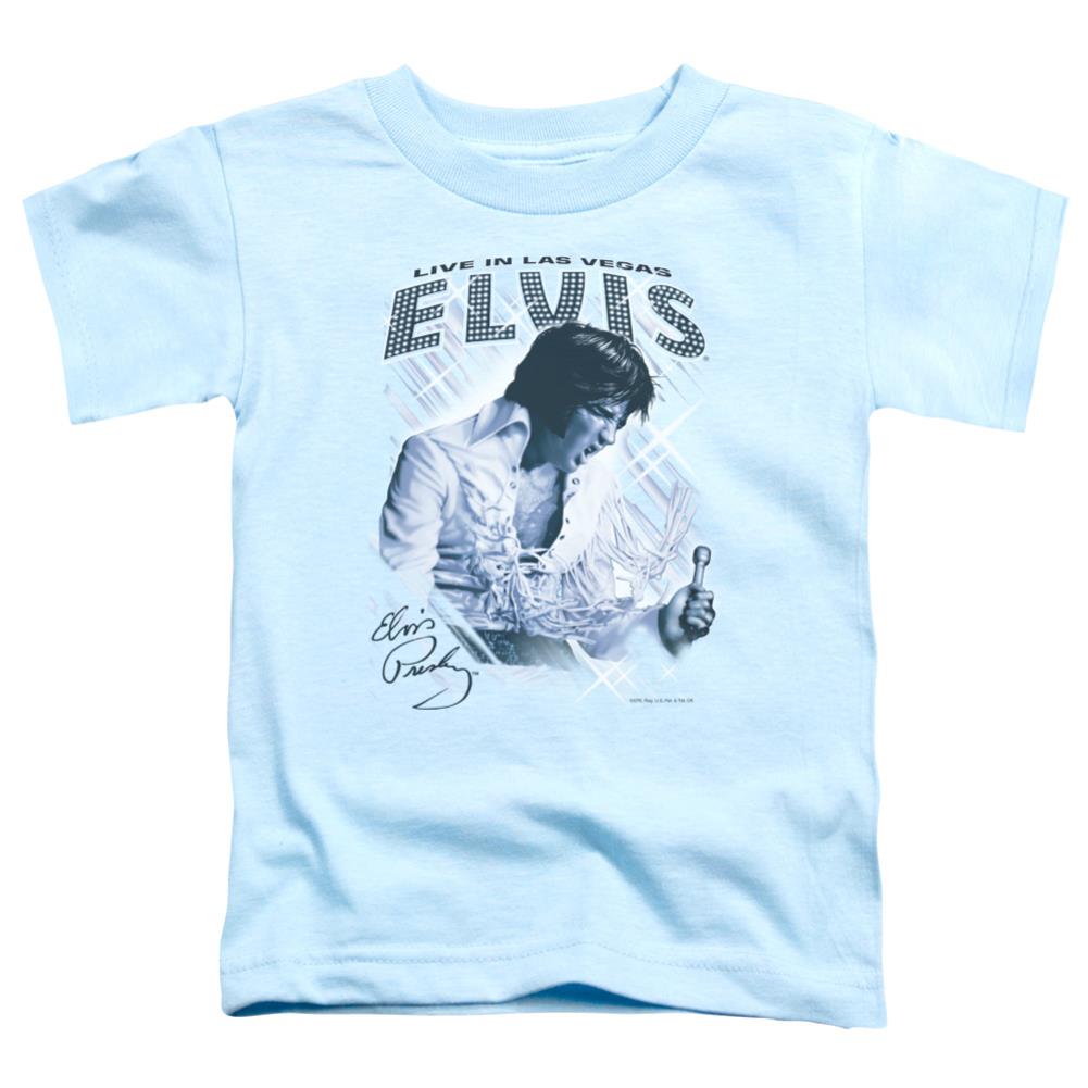 Elvis Presley Blue Vegas Toddler 18/1 Cotton Short-Sleeve T-Shirt