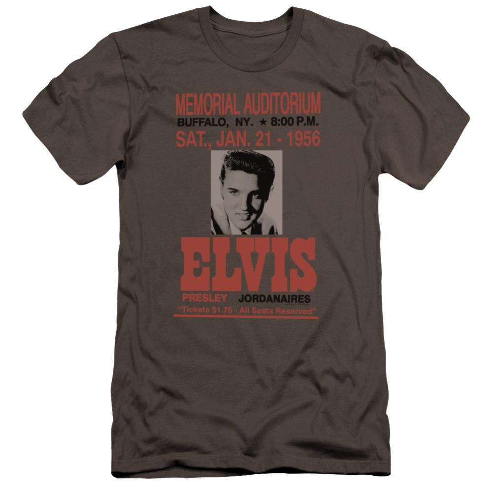 Elvis Presley Buffalo 1956 Men's Ultra-Soft 30/1 Cotton Slim Short-Sleeve T-Shirt