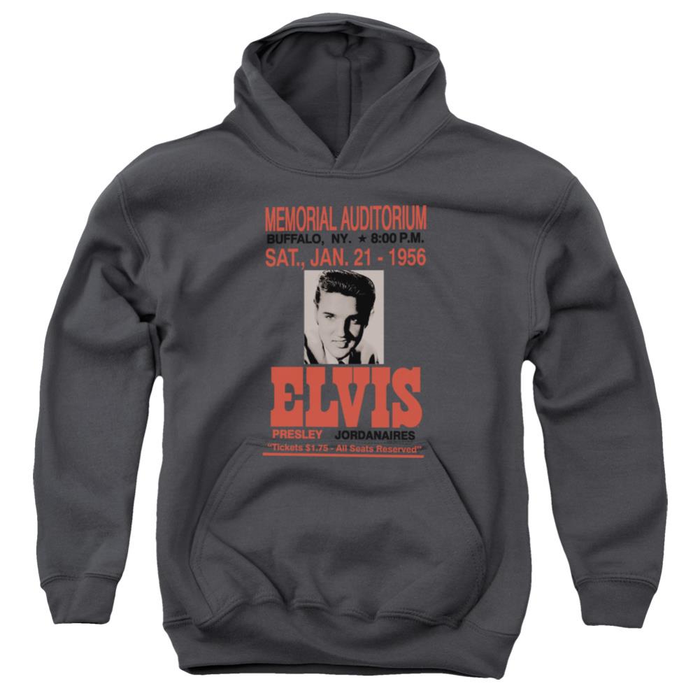 Elvis Presley Buffalo 1956 Youth Cotton Poly Pull-Over Hoodie