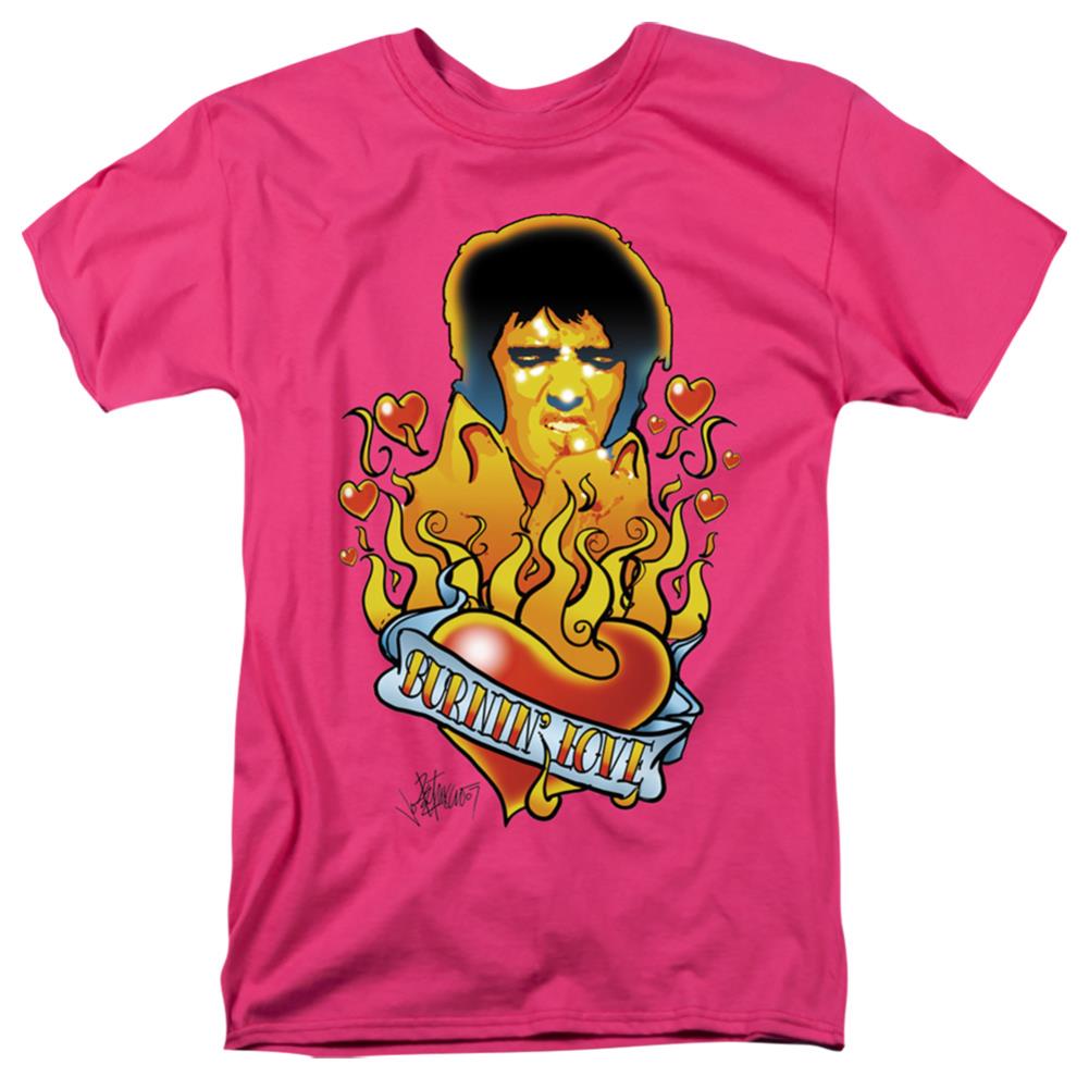 Elvis Presley Burning Love Men's 18/1 Cotton Short-Sleeve T-Shirt
