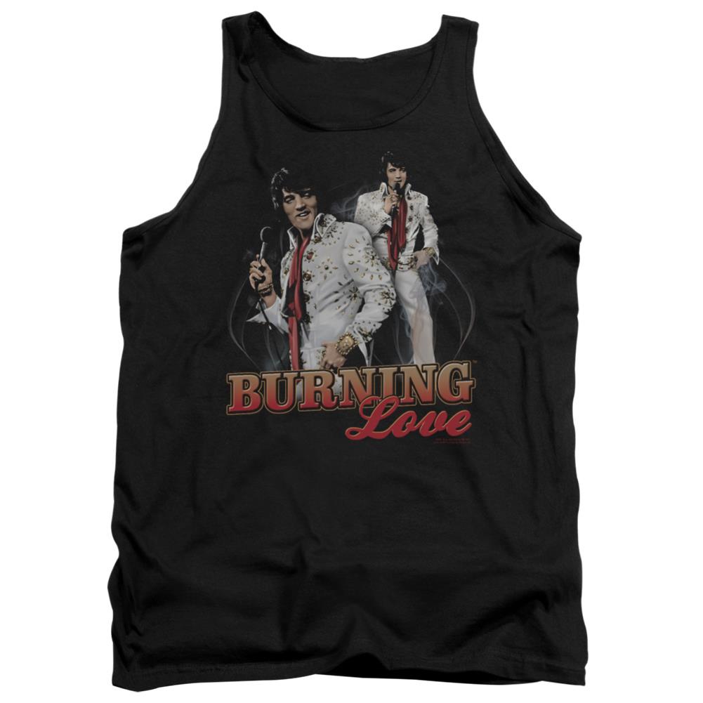 Elvis Presley Burning Love Men's 18/1 Cotton Tank Top