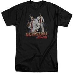 Elvis Presley Burning Love Men's 18/1 Tall Cotton Short-Sleeve T-Shirt
