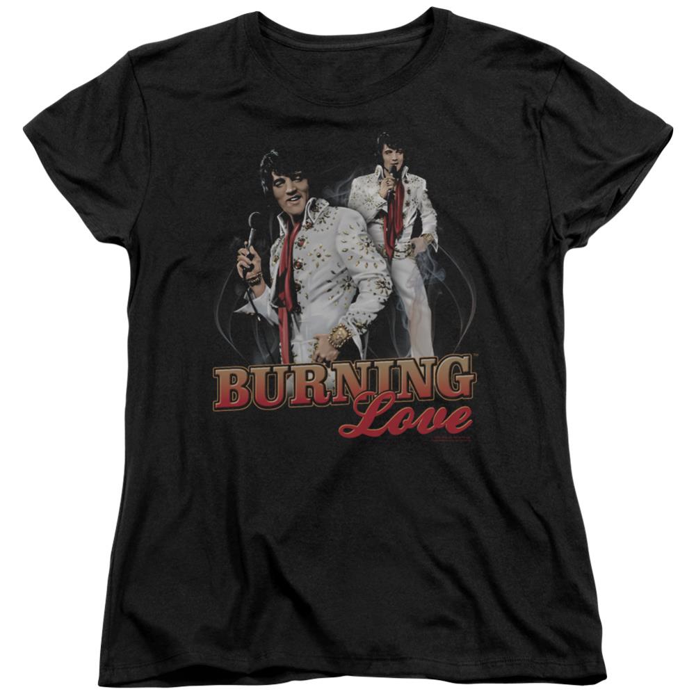 Elvis Presley Burning Love Women's 18/1 Cotton Short-Sleeve T-Shirt