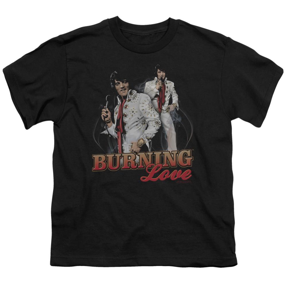 Elvis Presley Burning Love Youth 18/1 100% Cotton Short-Sleeve T-Shirt