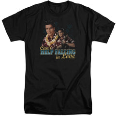 Elvis Presley Cant Help Falling Men's 18/1 Tall Cotton Short-Sleeve T-Shirt