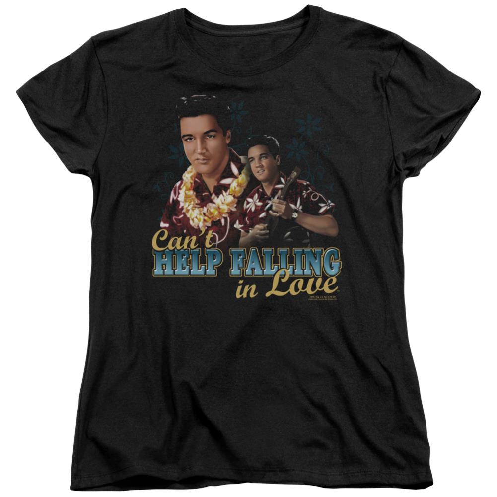 Elvis Presley Cant Help Falling Women's 18/1 Cotton Short-Sleeve T-Shirt