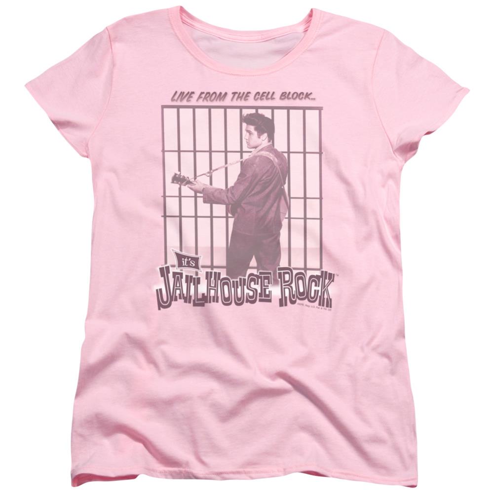 Elvis Presley Cell Block Rock Women's 18/1 Cotton Short-Sleeve T-Shirt