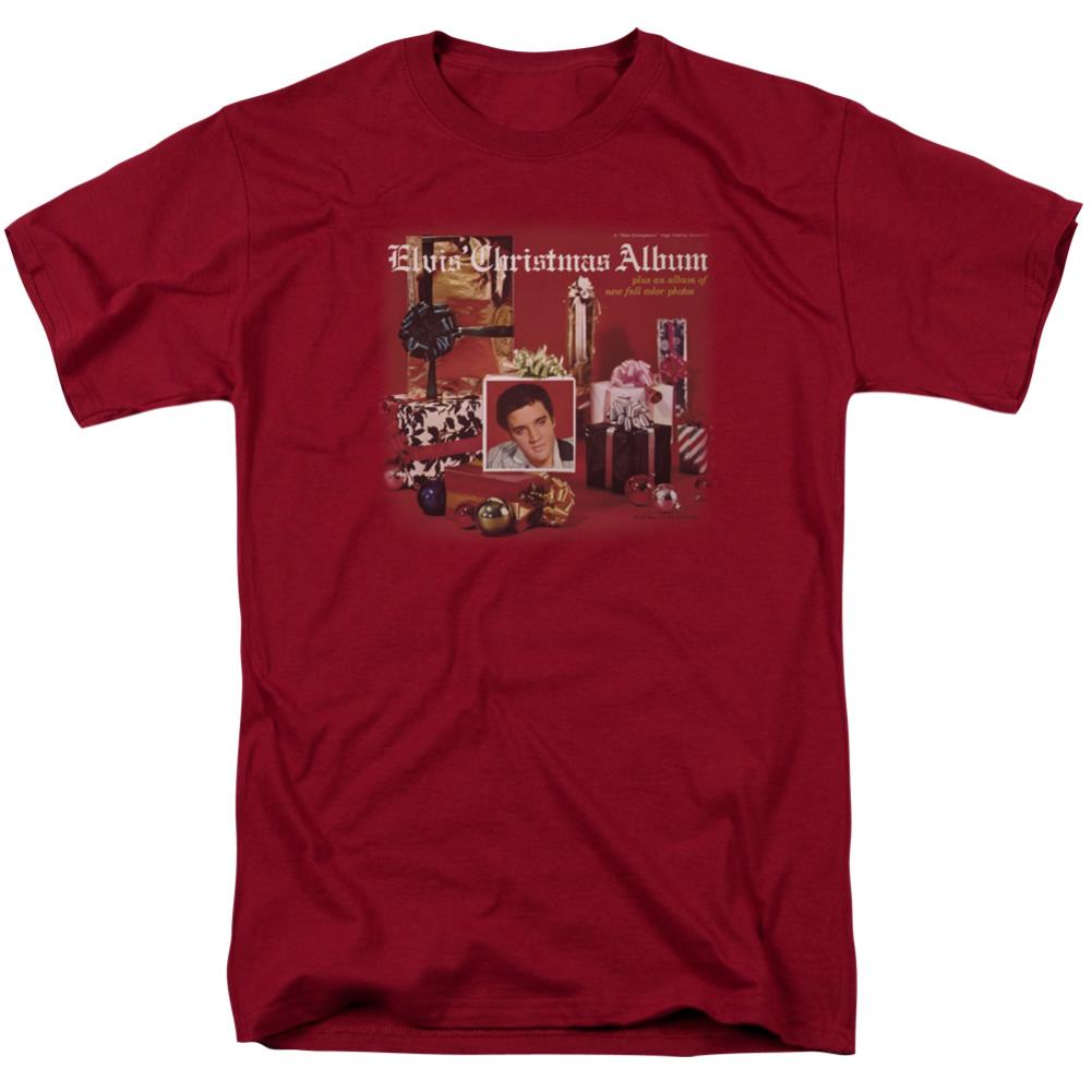 Elvis Presley Christmas Album Men's 18/1 Cotton Short-Sleeve T-Shirt