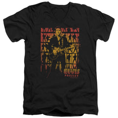 Elvis Presley Comeback Spotlight Men's 30/1 Cotton Slim V-Neck T-Shirt