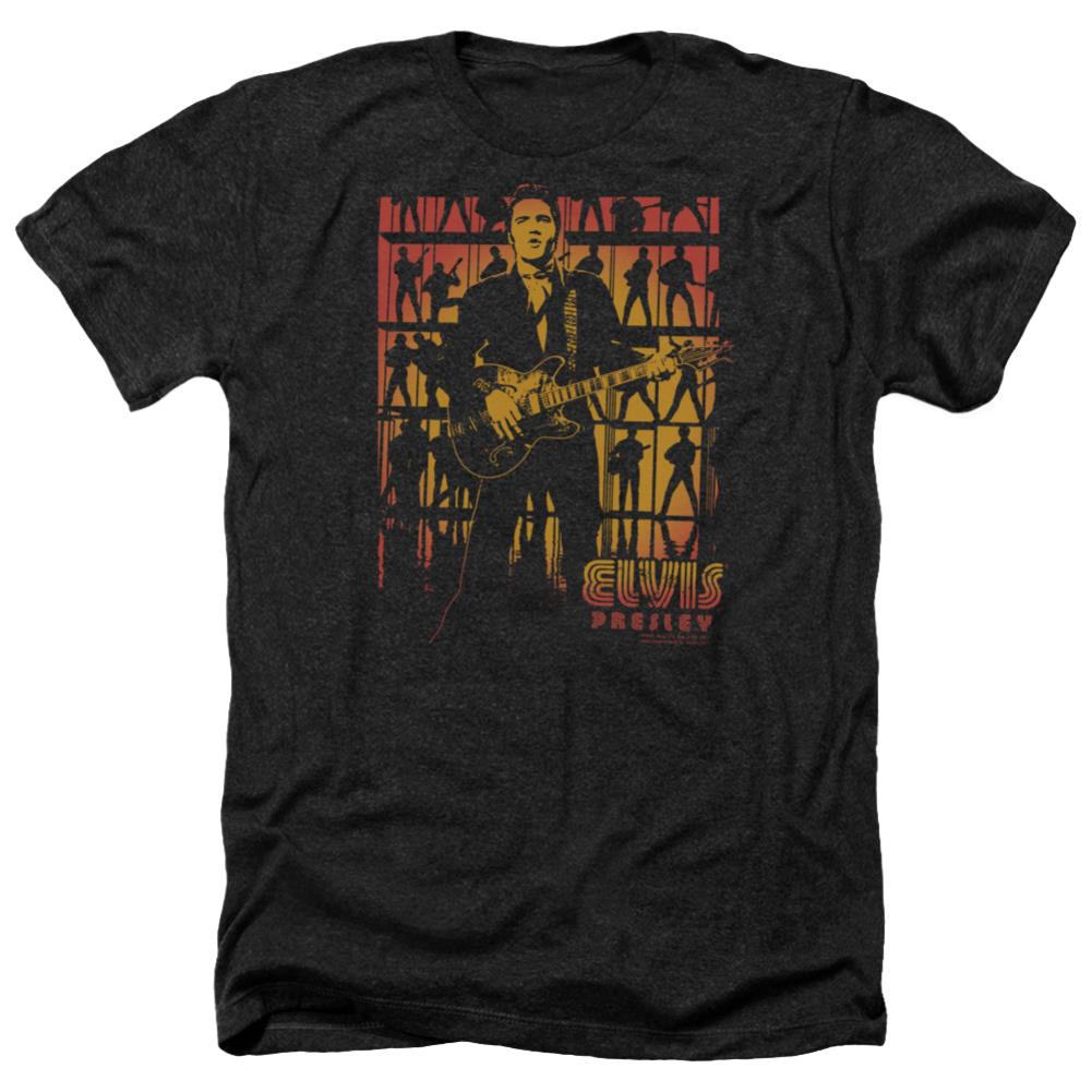 Elvis Presley Comeback Spotlight Men's 30/1 Heather 60 40 Poly Short-Sleeve T-Shirt