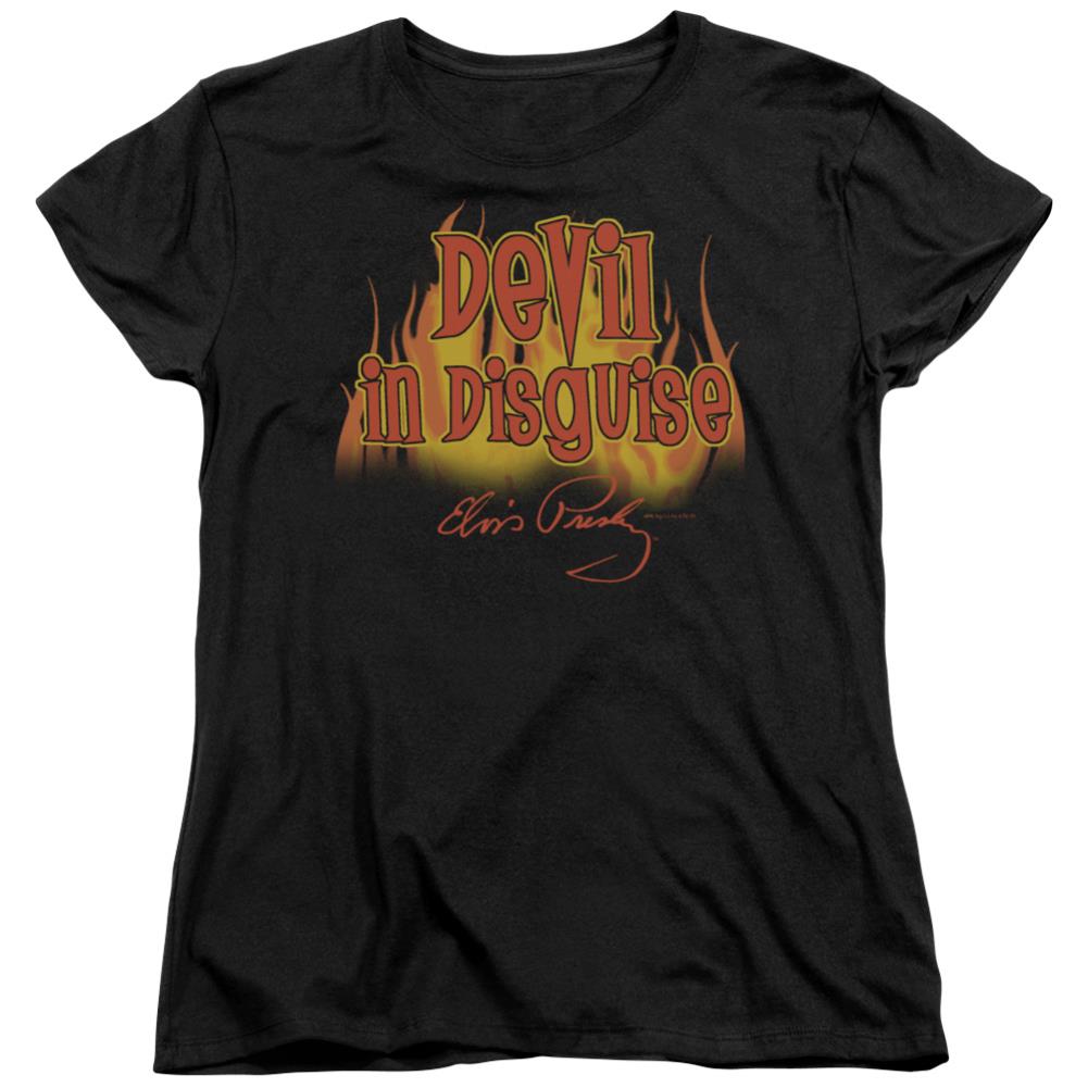 Elvis Presley Devil In Disguise Women's 18/1 Cotton Short-Sleeve T-Shirt