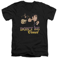 Elvis Presley Dont Be Cruel Men's 30/1 Cotton Slim V-Neck T-Shirt