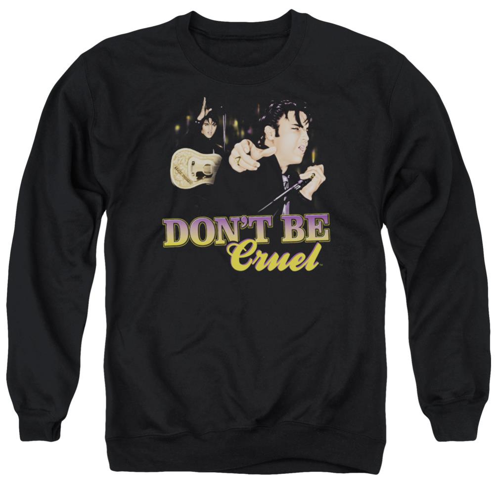 Elvis Presley Dont Be Cruel Men's Crewneck 50 50 Poly Long-Sleeve T-Shirt