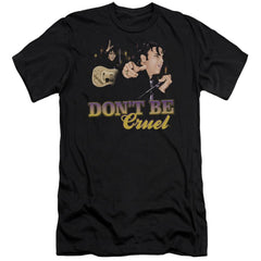 Elvis Presley Dont Be Cruel Men's Ultra-Soft 30/1 Cotton Slim Short-Sleeve T-Shirt