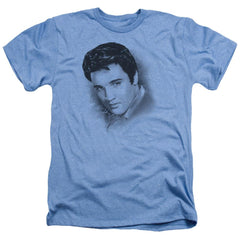 Elvis Presley Dreamy Men's 30/1 Heather 60 40 Poly Short-Sleeve T-Shirt