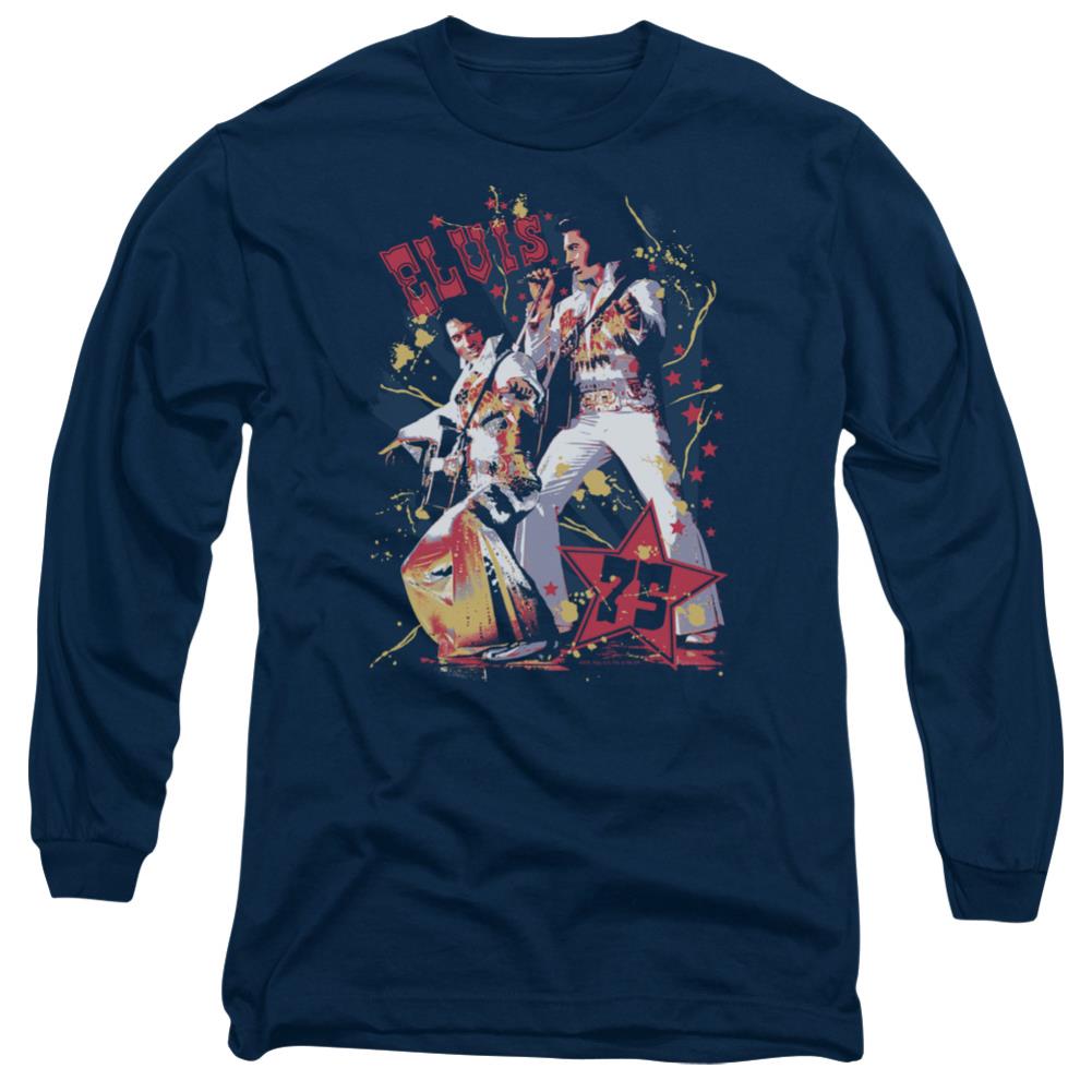 Elvis Presley Eagle Elvis Men's 18/1 Cotton Long-Sleeve T-Shirt
