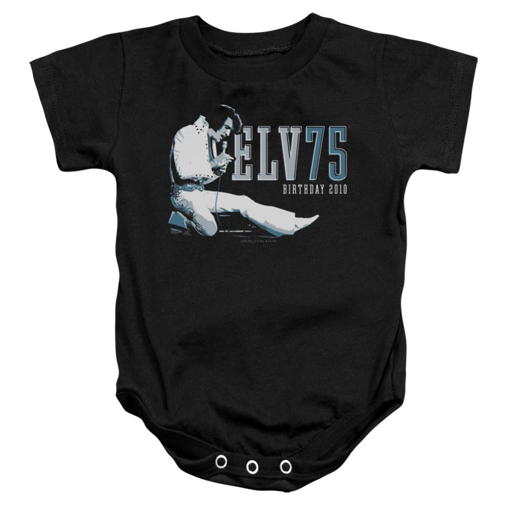 Elvis Presley Elv 75 Logo Infant's Cotton SS Snapsuit