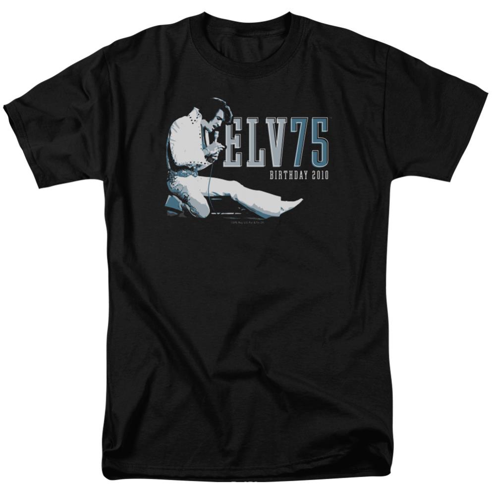 Elvis Presley Elv 75 Logo Men's 18/1 Cotton Short-Sleeve T-Shirt