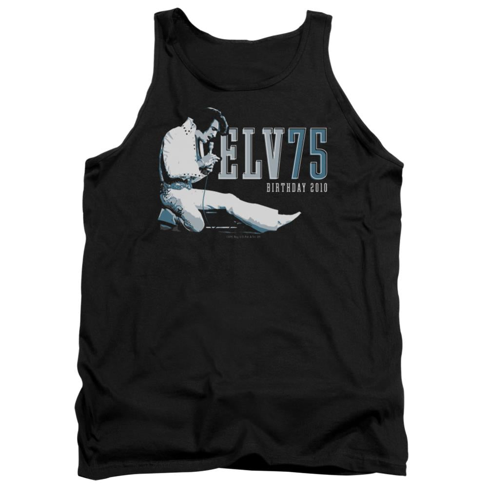 Elvis Presley Elv 75 Logo Men's 18/1 Cotton Tank Top